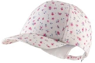 Sterntaler Basecap Blumen - Mädchen Schirmmütze mit Blumendruck - Sommer Baseball Cap elastisch mit Gummizug - Sportive Baby und Kinder Schirmkappe, zartrosa, Größe 45