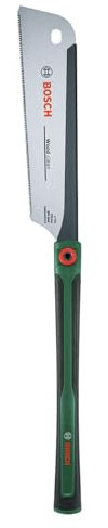 Bosch Scie japonaise Dozuki 270 mm (coupes droites précises dans bois/plastique lame acier SK5 flexible poignée Softgrip)