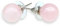 TENET - Orecchini perle sfere pietre dure minerali da 10mm (QUARZO ROSA)