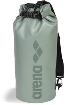 Arena Sac à Dos Unisexe pour Adulte avec Grand Logo - Sac à Dos imperméable à roulettes pour Plage, Piscine, activités de Plein air, Sac de Rangement Sec, 15 litres, Vert Sauge/mangrovia, Vert