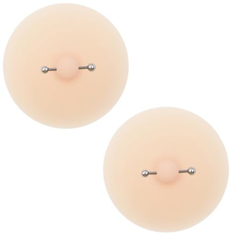 Lerpwige Frauen Pasties Dessous Nippel Abdeckungen Klebrigen Mit Piercing Nachtclub Brust Aufkleber Pad Dessous Dessous Zubehör