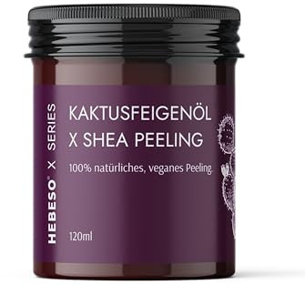 Natürliche Kaktusfeigenkernöl Peeling – Feuchtigkeitsspendend, nährend & regenerierend – Vegan & hautfreundlich – Perfekt für trockene Hautpflege – 120ml