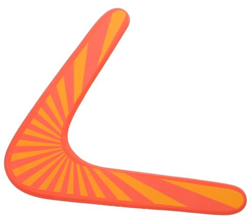 WESIEVYA Boomerangs en Bois pour Jeux en Famille pour Garçons Et Filles Volants Orange pour Garçons Et Filles