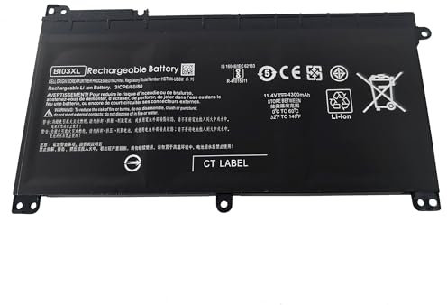 BI03XL Batterie pour HP ProBook X360 11 G1 G2 EE Pavilion X360 13-u102ng u105ns u001nl u002nf u004nl Stream 14-ax0xx 14-cb0xx 14-ds0xxx 14-ax001nf ax005nf ax014nl ax011nl 14-ds0001nf ds0004nl ds0006nf
