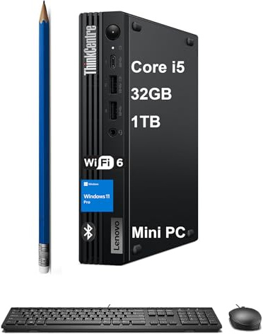 HP Elite Mini 600 G9 Business Desktop (Intel 16-Core i7-13700T, 64 Go de RAM DDR5, SSD PCle 2 To) Tiny Mini PC, Type-C, clavier IST, souris, DisplayPort, WiFi 6E, Ethernet, Bluetooth 5, Win 11 Pro