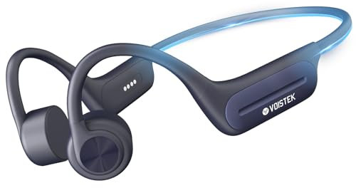 Voistek Cuffie a Conduzione Ossea Bluetooth 5.3, Auricolari Conduzione Ossea Impermeabili IP68 con Lettore MP3 da 32GB Integrato, Ideali per Piscina Nuoto e Sport Subacquei