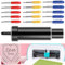 15pcs Vinyl Cutter Blades with Blade Holder Base, Compatible with Cricut Maker 3/Maker/Explore 3/Air 2/Air/One, Precision Cutting Set with 30° 45° 60° Blades