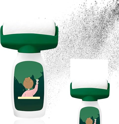 Wandfarbe Ausbessern Weiß, 2 in 1 Wandreparatur RollbüRste, 500g Wandfarbe Roller mit Wandreparaturpast, Wand Reparatur Weiss, Wand Ausbessern Rollenfarbe für Wandkratzer Flecken Graffiti, Kratzer