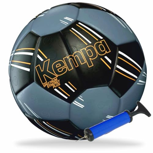 Kempa Handball Spectrum Synergy Plus schwarz/grau Größe 2 + Ballpumpe