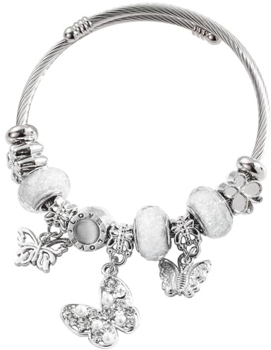 GUIZIYAO Mädchen Armband, Charm Armband, Verstellbares Bettelarmband, Glitzerndes Bettelarmband, Freundschaftsarmbänder, Teenager Mädche Geschenke,Charm Armband, Geschenke für Mädchen
