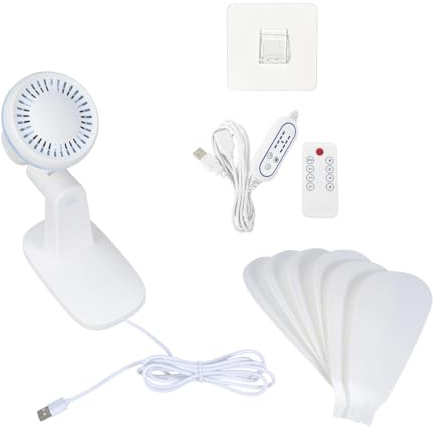 UncleS USB Betriebener Wandventilator Mit Abnehmbarer Fernbedienung 4 Geschwindigkeitseinstellungen Und Timer Funktion Für Home Office Zelt – Energieeffizienter Leiser Wandventilator