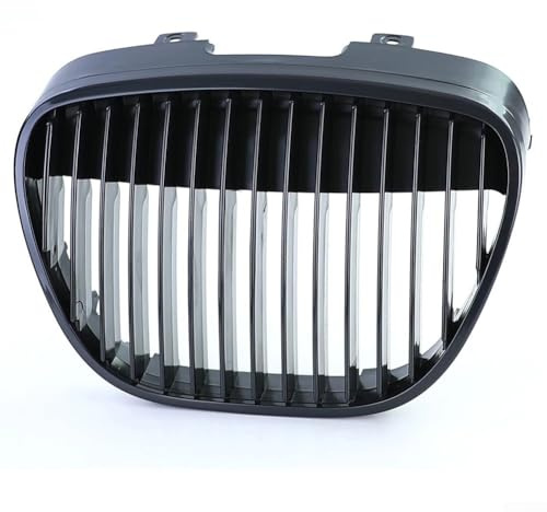 Rejilla delantera sin emblema estilo OEM para Seat para Ibiza 2002-2009, material ABS, pieza de repuesto compatible Seat 6L