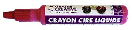 Graine Créative Flüssiger Wachsmalstift für Kerzen - Rot
