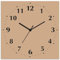 ARTLAND Wanddeko Wanduhr ohne Tickgeräusche Alu Funkuhr 30x30 cm Quadratisch Lautlos 12 Ziffern Farbig Schlichtes Design Beige S7JY