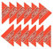 BOOLAVARD 1, 6, 9 oder 12 Stück Cowboy Bandanas Bandana mit original Paisley Muster,12er pack,Orange