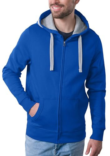 HRM Herren Jas M Kapuzenpullover, Royalblau, XL