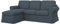 Soferia Sofabezug L Form Kompatibel Mit Ektorp 2er-Sofa Mit Recamiere Ecksofaüberzug Ecksofaüberwurf Sofaschoner Cover Wasserabweisend Fleckschutz Softi Grau Anthrazit