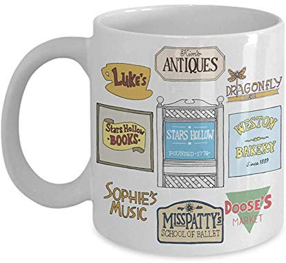 Gilmore Girls Signs 11Oz Becher,Kaffeetasse,Teetasse,inspiriert von Gilmore Girls TV-Serie,Muttertag,Vatertag Geschenk Geschenkidee für eingefleischte Fan