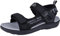 MINBEI Sandales Bout Ouvert Garçon Mode Chaussures Enfant garçon Ete Poids Léger Cool pour Plage Marchant Sport Parc Aquatique Noir Gris Taille 35