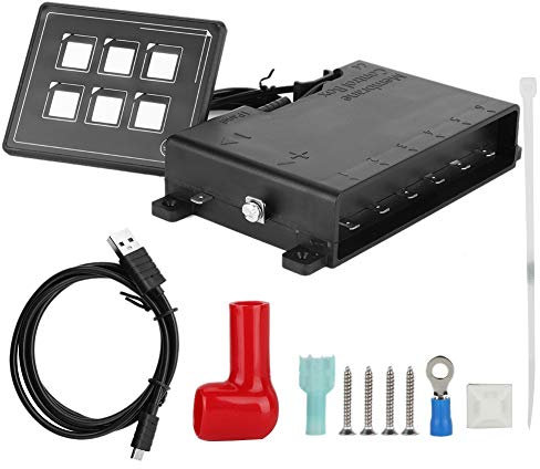 Suuonee Touch Panel Switch, 12-24 V Auto Universal 6 P LED Touch Membran Bedienfeld Schalter Elektronisches Zubehör