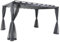 Hespéride - Moustiquaire pour pergola Belize Ardoise (4 Rideaux)