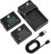 DSTE 2PCS DMW-BLC12 DMW-BLC12E Batterie et Chargeur Compatibles avec Panasonic Lumix DMC-G5 DMC-G6 DMC-G7 DMC-GH2 DMC-FZ200 DMC-FZ1000