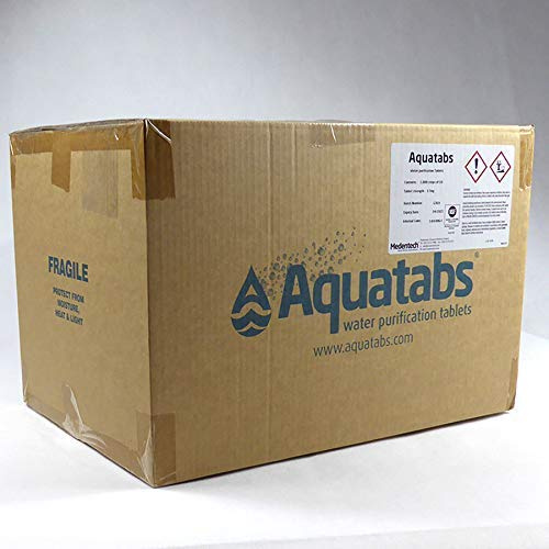Aquatabs 50000 x Water Purification tablets - 1 tablet per 2-5L Water
