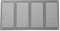 400 x 200 mm / 40 x 20 cm - rejilla de ventilación gris con protección contra insectos - aplicaciones de ventilación - cubierta de ventilación interior y exterior - diseño de lamas.