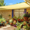 Sunnylaxx 3x3m Sable Voile d’ombrage Carré, HDPE Voile ombrage Une Protection des Rayons UV à 95%, pour en Plein air, Jardin & Terrasse