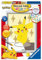 Ravensburger CreArt 20084 - Pikachu - Malen nach Zahlen Pokémon für Kinder ab 7 Jahre, Malset mit Rahmen, Pinsel und Acrylfarben, Geschenk für Jungen und Mädchen, mit Gold-Farbe