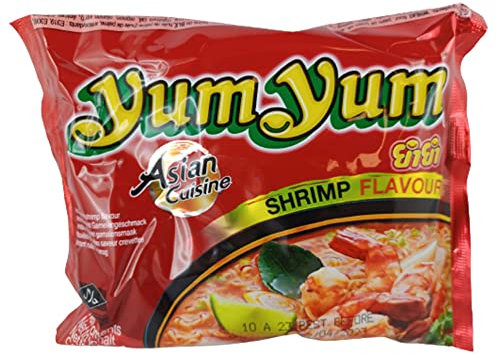 Yum Yum Instant Nudeln Shrimp 30er Pack (30 x 60g) asiatische Nudelsuppe Garnelengeschmack