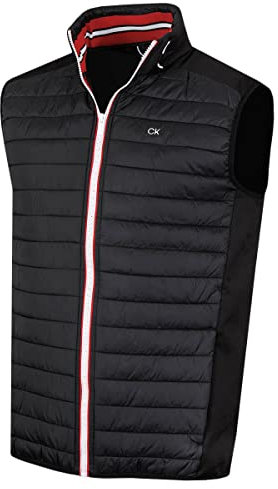 Calvin Klein Mens Hybrid Insulate Gilet - Black/Red - M