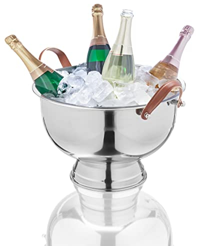 AMARE 9200-2002-203 Raffreddatore per Champagne, Acciaio, Argento