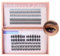 260pcs Bouquet de Cils Cluster Individuels 5 Types de Cils en Grappe Bricolage Naturel Faux-Cils Kit D'extension de Cils Réutilisable
