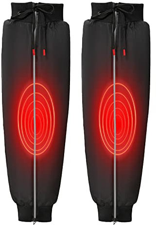 Anoudon Rodilleras para motocicleta, resistentes al agua y al viento, calentador de piernas de forro polar, adecuado para ciclismo, montañismo, esquí, camping (70 cm)