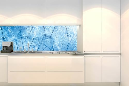 Küchenrückwand Folie Selbstklebend Detail VON LÖWENZAHN 180 x 60 cm | Klebefolie - Dekofolie - Spritzschutz für Küche | Made in EU