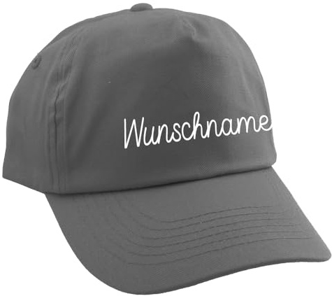 Elefantasie Junior Kinder Cap mit Namen oder Text personalisiert Verschiedene Ausführungen