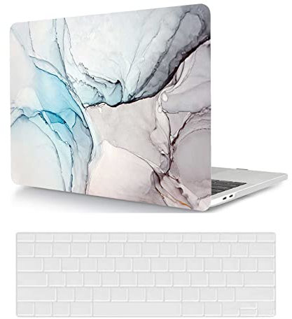 Hülle Case Kompatibel mit MacBook Pro 13 Zoll 2015 2014 2013 2012 Freisetzung A1425 A1502 mit Retina Display, Ultradünne Plastik Hartschale Schutzhülle & Tastaturschutz, Blaue Murmel