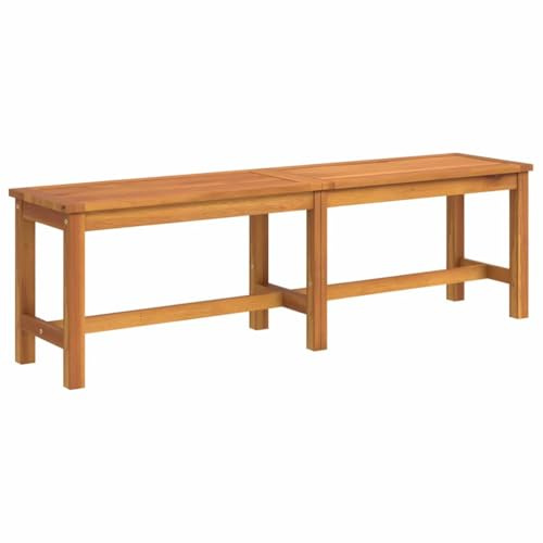 vidaXL Acacia Wood Garden Bench - Dense, Durable Tropical Hardwood - Sturdy Frame 150x35x45cm for Indoor-Outdoor Use - Easy Assembly