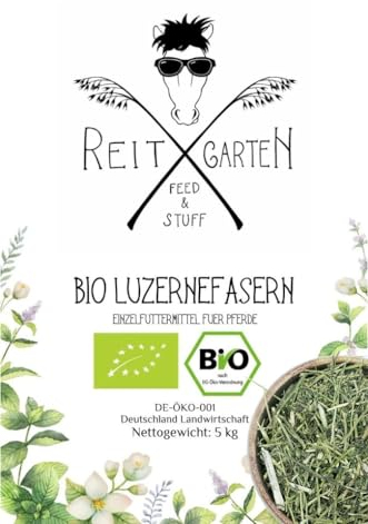 Reitgarten´s Bio Luzernefasern 5 kg Pferd Futter garantiert ohne Zusätze Luzerne