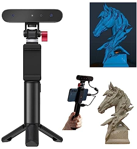 Creality CR-Scan Ferret 3D Scanner, Bis zu 0,1mm Präzision, ASIC 30 FPS 3D Scanner für 3D Druck mit RGB Farbkamera, Kompatibel mit Android/Mac OS/Win 10/11 (64-Bit)