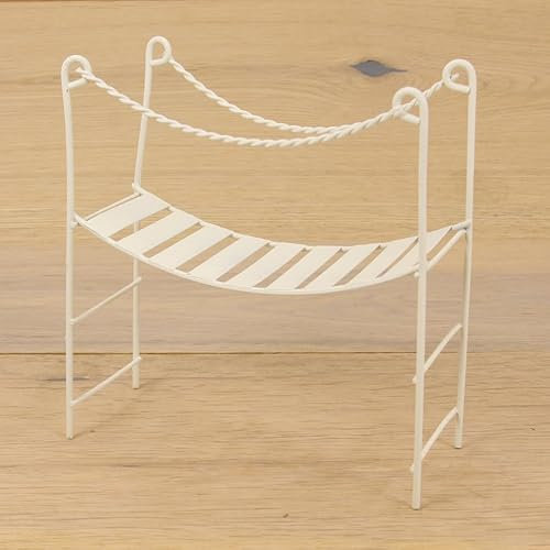 FADEDA Hängebrücke, weiß/Höhe:14 cm/handbemalt/detailgetreue Krippen Figuren - Weihnachten Tisch Dekoration Krippe Zubehör