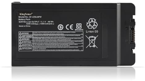 KingSener CF-VZSU0PR CF-VZSU0PW Batteria per PC portatile Panasonic Toughbook CF-54, 54 Gloved Multi Touch, 54 Lite, 54 Performance, 54 Prime 11.1V 46Wh