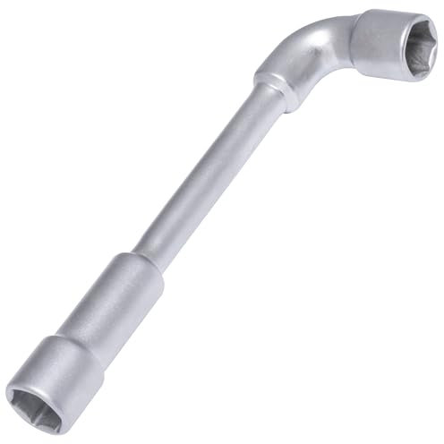 AERZETIX - C68495 - Clé à pipe débouchée 17 mm à 6 pans 188x50x24 mm - accessoire auto serrage assemblage desserrage - couleur argent