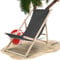 Tubiaz Liegestuhl 120kg Belastbar Strandstuhl Holz,Gartenliege Klappbar wetterfest,Verstellbar Liegestuhl Garten Sonnenliege Holz Relaxliege Garten für Camping Balkon Pool,Grau