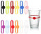 JINTANG marcadores de copas de vino,12pcs marcadores de cristal de silicona,Identificador de Copas de Vidrio coloridos,para el vino botella de vidrio copa de vidrio para beber cóctel
