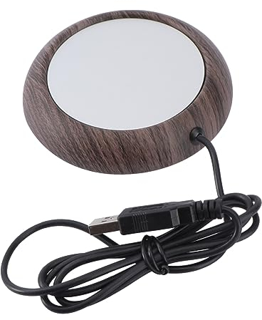 ABOOFAN 3 Pièces Chauffe Tasse pour Bureau sous-Verre USB sous-Verres à Chauffants Coussin Chauffant Chauffe Tasse USB Tasse d'eau Tasse Chauffe-Eau Chauffe-Tasse Métal Plus Chaud