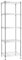 Amazon Basics Verstellbares Turmregal mit 5 Regalböden, Lagereinheit, Chrom, 40.6 x 40.6 x 137.2 cm (T x B x H)