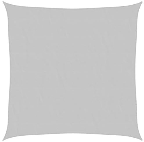 vidaXL Sonnensegel, Sonnenschutz UV Schutz für Balkon Garten Terrasse, Sonnendach Wasserfest, Windschutz Wetterschutz, Hellgrau 2,5x2,5m 100% Polyester Oxford