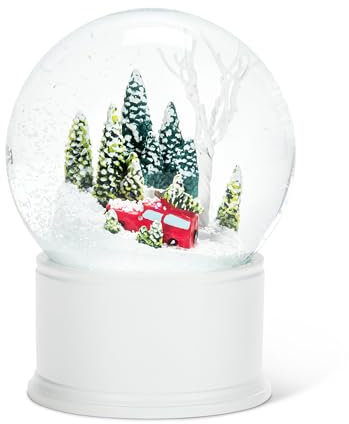Abbott Collection Schneekugel mit Baum im Wald (12,7 cm Höhe)